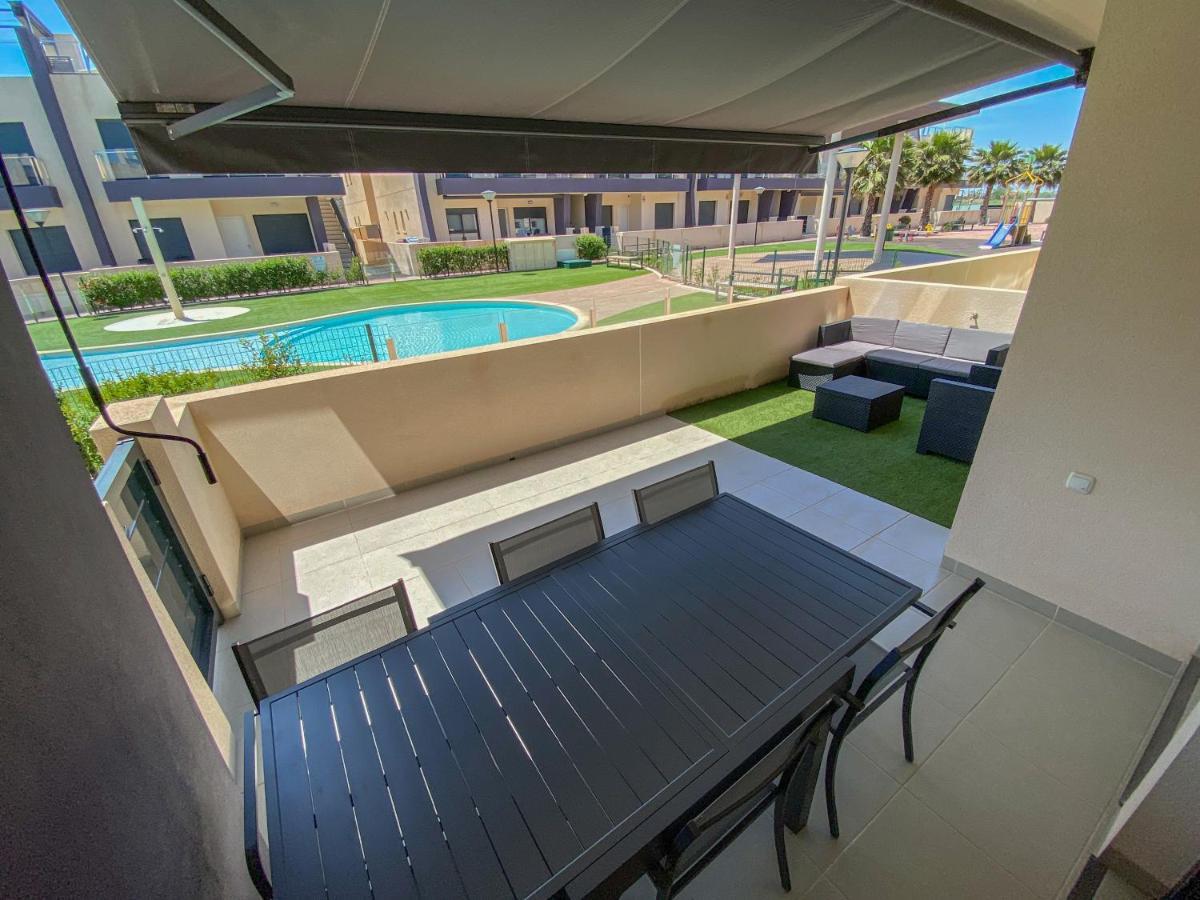 Apartamento Higuericas 411 - Planta baja - vista piscina - cerca playa Pilar de la Horadada Exterior foto